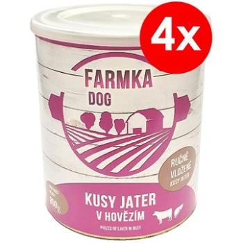 FARMKA DOG 800 g s játry 4 ks (8594025084067)