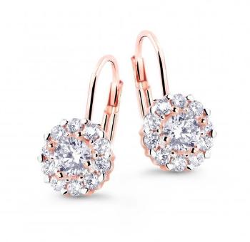 Cutie Jewellery Krásné náušnice z růžového zlata se zirkony Z8040-55-10-X-4