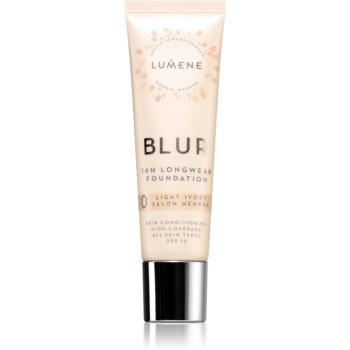 Lumene Blur 16h Longwear dlouhotrvající make-up SPF 15 odstín 0 Light Ivory 30 ml