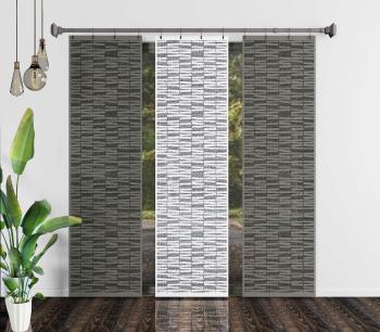 Závesný panel, Atlas 50 x 240 cm šedá