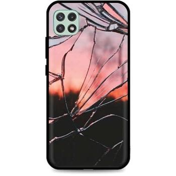 TopQ LUXURY Samsung A22 pevný Pink Broken 65420 (Sun-65420)