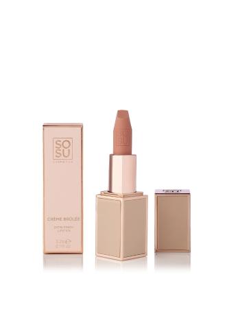 SOSU Cosmetics Saténová lesklá rtěnka (Satin Lipstick) 3,2 g Crème Brulee