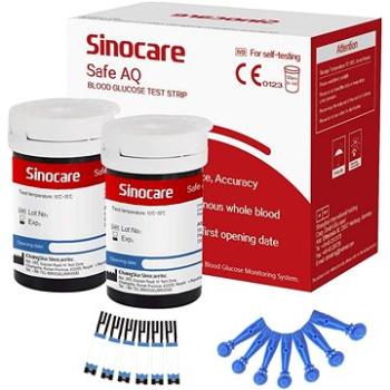 SINOCARE Set 50 náhradních proužků + 50 lancet pro Safe AQ Smart (6934175037704)