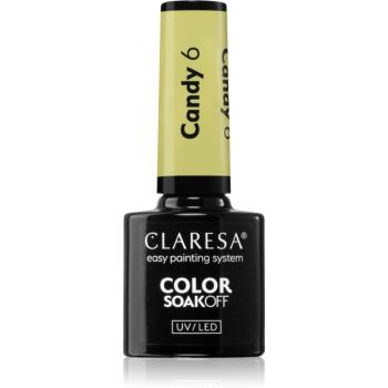 Claresa SoakOff UV/LED Color Candy gelový lak na nehty odstín 6 5 g