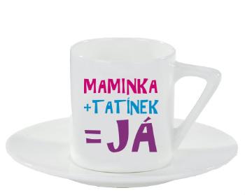 Espresso hrnek s podšálkem 100ml Maminka a tatínek