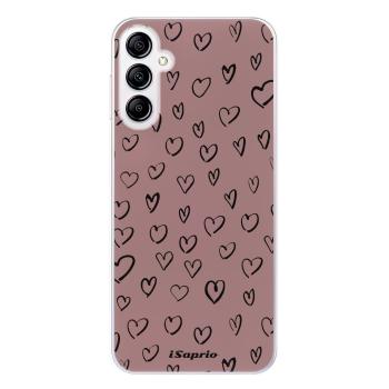 Odolné silikonové pouzdro iSaprio - Heart Dark - Samsung Galaxy A14 / A14 5G