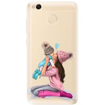 iSaprio Kissing Mom - Brunette and Boy pro Xiaomi Redmi 4X (kmbruboy-TPU2_Rmi4x)