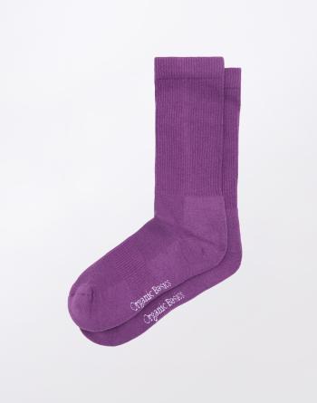 Organic Basics Core Tennis Crew Socks 2-pack Aubergine 39-42