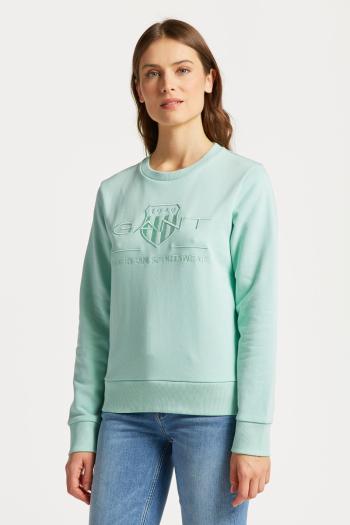 MIKINA GANT REG TONAL SHIELD C-NECK SWEAT MINTY GREEN