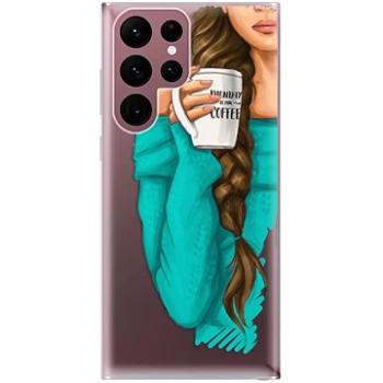 iSaprio My Coffe and Brunette Girl pro Samsung Galaxy S22 Ultra 5G (coffbru-TPU3-S22U-5G)