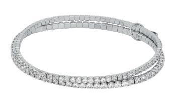 Michael Kors Dvojitý tenisový náramek se zirkony Brilliance Kors MKJ8359CZ040