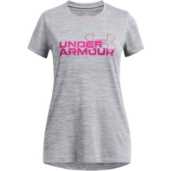 Under Armour TECH TWIST LOGO Dívčí triko, šedá, velikost