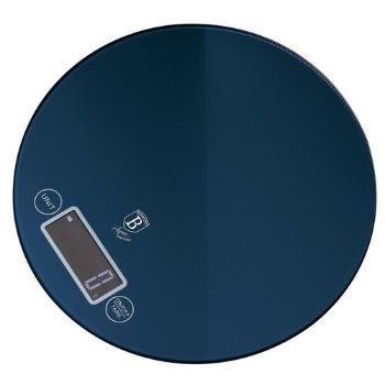 Cântar de bucătărie digital rotund Berlinger Haus Aquamarine Metallic Line, 5 kg