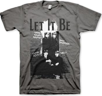 The Beatles Tričko Let It Be Unisex Dark Grey M