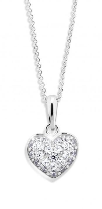 Cutie Diamonds Něžný přívěsek ze žlutého zlata s diamanty Srdce DZ6307-2409-40-00-X-2