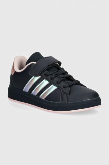 Dětské sneakers boty adidas GRAND COURT 2.0 EL C tmavomodrá barva, IE3850