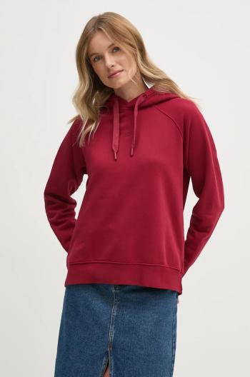 Mikina Pepe Jeans FELICITY HOODIE dámská, červená barva, s kapucí, hladká, PL581462