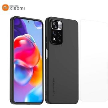 Made for Xiaomi TPU Kryt + Tvrzené Sklo pro Redmi Note 11 Pro+ 5G Black (WICASETPUNOTE11PROPN)