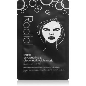 Rodial Snake Oxyganating & cleansing bubble mask čisticí a detoxikační maska s aktivním uhlím 1 ks