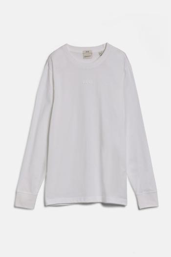 TRIČKO GANT SLIM 3D LOGO LS TSHIRT WHITE