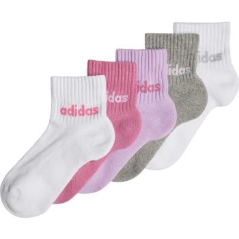 adidas LINEAR ANKLE KIDS 5P Dívčí ponožky, mix, velikost