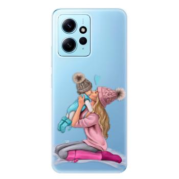 Odolné silikonové pouzdro iSaprio - Kissing Mom - Blond and Boy - Xiaomi Redmi Note 12 5G