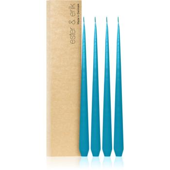 ester & erik taper candle turquoise (no. 56) dekorativní svíčka 4x32 cm