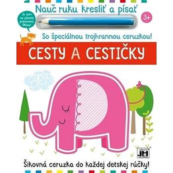 Nauč ruku kresliť a písať Cesty a cestičky: So špeciálnou trojhrannou ceruzkou! (8595593821832)