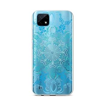 TopQ Kryt Realme C21 silikon Blue Mandala 59861 (Sun-59861)