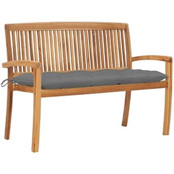 SHUMEE Stohovatelná lavice s poduškou 128,5 cm teak 3063295 (3063295)