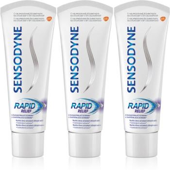 Sensodyne Rapid fluoridos fogkrém érzékeny fogakra 3x75 ml