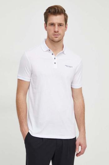 Bavlněné polo tričko Armani Exchange černá barva, 8NZF80 Z8H4Z NOS