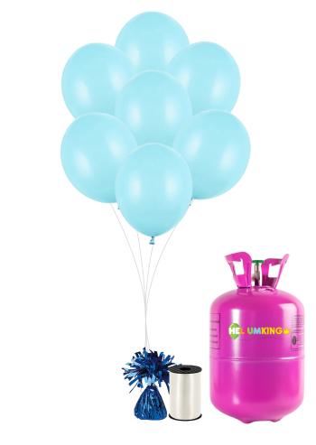 HeliumKing Helium párty set s modrými balónky 30 ks