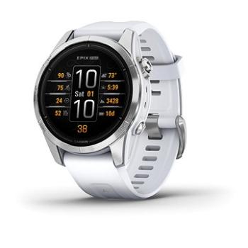 Garmin Epix Pro 42mm Silver/Whitestone Band (010-02802-01)