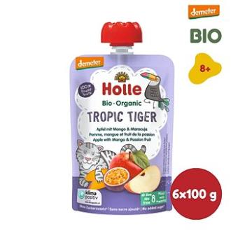 HOLLE Tropic Tiger  BIO jablko mango a maracuja  6× 100 g (7640161877405)