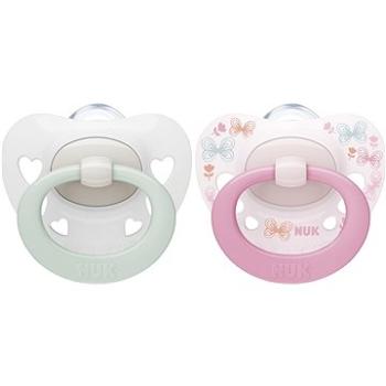 NUK Dudlík Signature 0–6m 2 ks  BOX holka (BABY169310a)