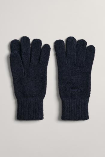 RUKAVICE GANT D1. SOFT MIX RIB KNITTED GLOVES EVENING BLUE