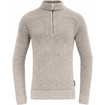 Devold BISPEN WOOL ZIP NECK Pánský vlněný svetr, šedá, velikost