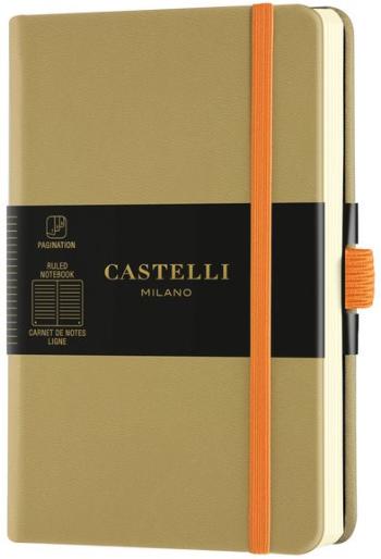 Jegyzetfüzet CASTELLI MILANO Aqua Olive, S-es méret