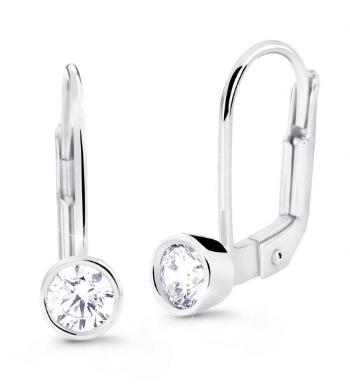 Cutie Diamonds Půvabné visací náušnice z bílého zlata s brilianty DZ8017-55-10-X-2
