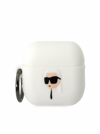 Karl Lagerfeld Airpods Pro 2 White Pouzdro Bílá