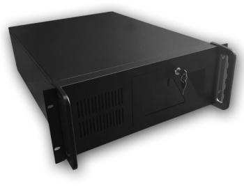 Számítógépház DATACOM 19" Case IPC 4U/585mm BK - PSU nélkül