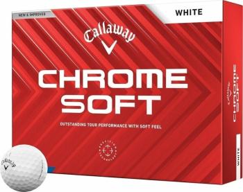 Callaway Chrome Soft 2024 White Basic Golfové míčky