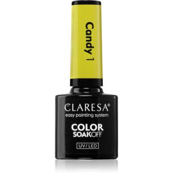 Claresa SoakOff UV/LED Color Candy gelový lak na nehty odstín 1 5 g