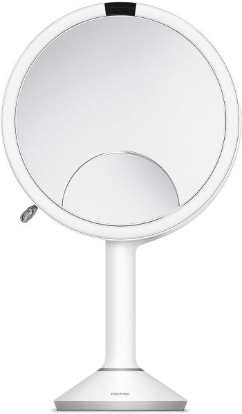 Simplehuman Kosmetické zrcátko s dotykovým ovládáním intenzity osvětlení Sensor Trio Bílá nerez