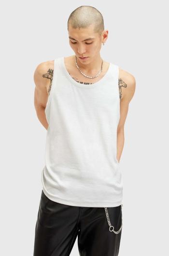 Bavlněný top AllSaints EDWARDS VEST bílá barva, M008JB