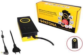 Hálózati tápegység PATONA ntb-hez/ 19V/4.74A 90W/ csatlakozó 5.5x2.5mm/ + USB kimenet