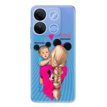 Odolné silikonové pouzdro iSaprio - Mama Mouse Blonde and Boy - Infinix Smart 7