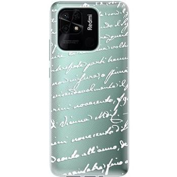 iSaprio Handwriting 01 pro white pro Xiaomi Redmi 10C (hawri01w-TPU3-Rmi10c)