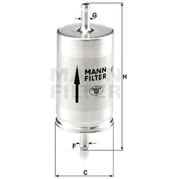 MANN-FILTER WK410 pro vozy SKODA (WK410)